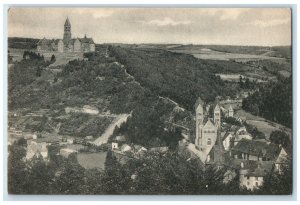 c1910 The Abbey and Clervaux Seen From La Hoh Luxembourg Posted Postcard