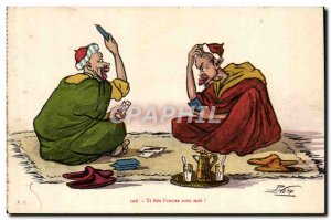 Old Postcard Fantasy Illustrator You make the & # 39cartes with me