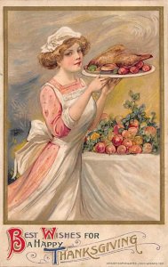 Artist Samuel Schmucker Vintage Thanksgiving Postcard