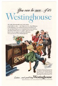Westinghouse Radio Phonographs - Vintage Ad - 1960's (Ted Malone Daily)