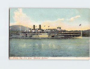 Postcard Albany Day Line Boat Hendrick Hudson