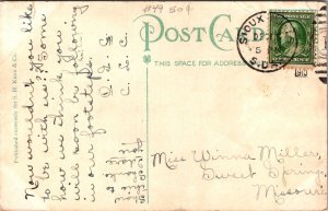 Sioux Falls and Queen Bee Mill, Sioux Falls SD  c1910 Vintage Postcard G53