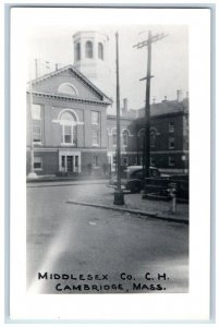 c1950's Middlesex Co. Cars Cambridge Massachusetts MA RPPC Photo Postcard