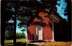 Little Red School House South Sudbury Massachusetts MA VTG Postcard UNP Unused 