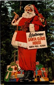 Postcard Santa Claus House in North Pole, Alaska~592 