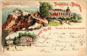 CPA AK LITHO BAGNERES-de-BIGORRE - Souvenir (987756)