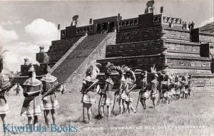 Postcard RPPC Danzantes del Sol Teotihuacan Mexico Native Americans