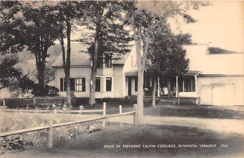 Vermont  Plymouth   Home of President Calvin Coolidge