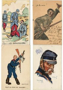 GUERRE MILITAIRE MILITARY 42 CPA MOSTLY WWI Pre-1940 (L3719)