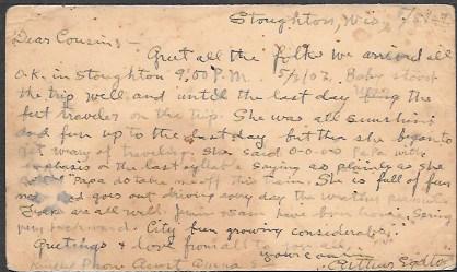 UX McKinley penny postcard.  used