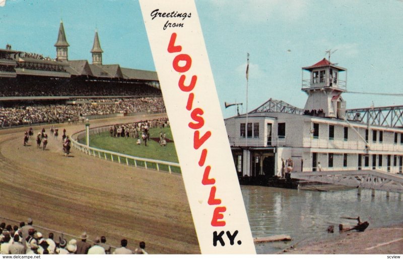 LOUISVILLE, Kentucky, Left:KENTUCKY DERBY, CHURCHILL DOWNS, Right: U.S. COAST...