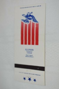Illinois State Capitol Springfield 30 Strike Matchbook Cover