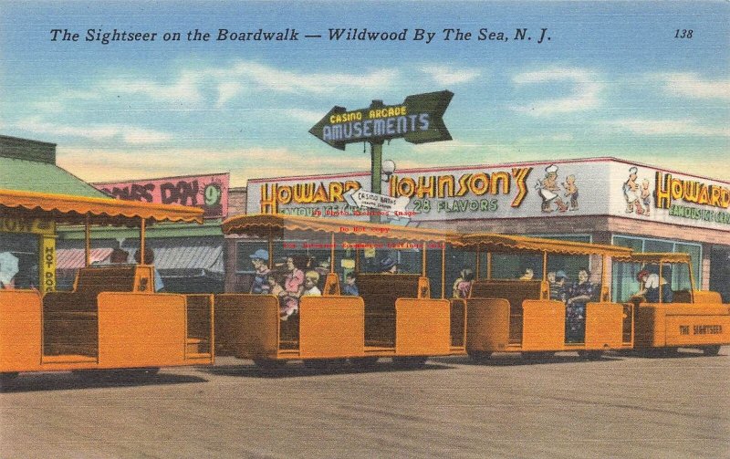 NJ, Wildwood by the Sea, New Jersey, Sightseer on the Boardwalk, Howard Johnsons