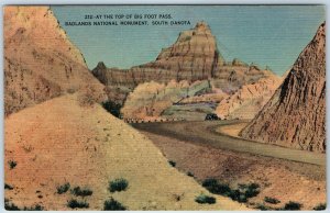 c1940s Badlands National Monument SD Top Big Foot Pass Verne Osdal Johnston A203