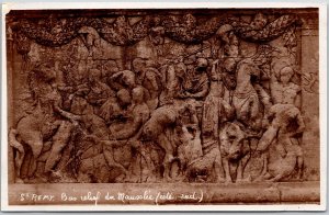 Remy Bas Relief du Mausolei (cote ud) Sculpture Postcard