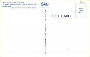 Atomic Bomb Explosion View Postcard Backing 