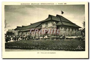 Old Postcard Exposition Coloniale Internationale Paris 1931 Dutch Pavilion