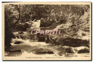 Old Postcard Paris Hospital Valle De La Cascade Cozanne