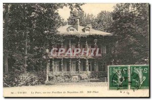 Vichy Old Postcard The old pavilion of Napoleon III park
