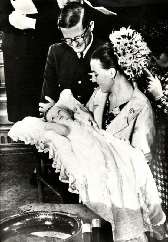 Dutch Princess Margriet and Pieter van Vollenhoven Baptism Prince Maurits (1968)