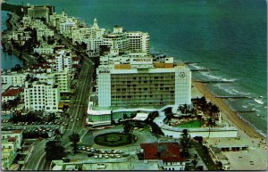 USA Looking North From The Seville Hotel Miami Florida Chrome Postcard 09.96