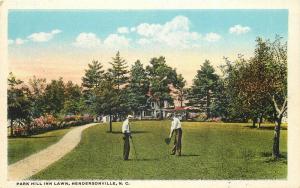 1920s Hendersonville North Carolina Park Hill Lawn Golf Teich Southern 5916