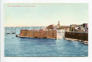 425904 MALTA VALLETTA Fort Saint Elmo Lighthouse Vintage postcard