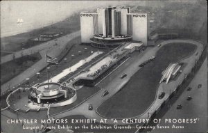 Chicago IL 1933 World's Fair Chrysler Motors Auto Exhibit Vintage Postcard