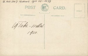 australia, TAS, HOBART, View from Knocklofty (1910) R.C. Harvey RPPC Postcard