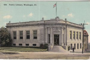 WAUKEGAN, Illinois, 1900-1910s; Public Library