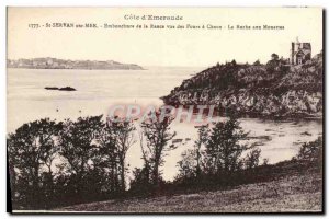 Old Postcard St Servan Sea Mouth of the Rance Vue Des Fours a Chaux La Roche ...