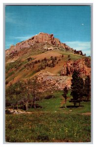 Postcard WY Steamboat Rock Big Horn Mountain Wyoming