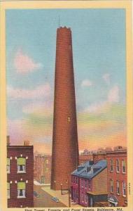 Maryland Baltimore Shot Tower Fayette And Front Streets