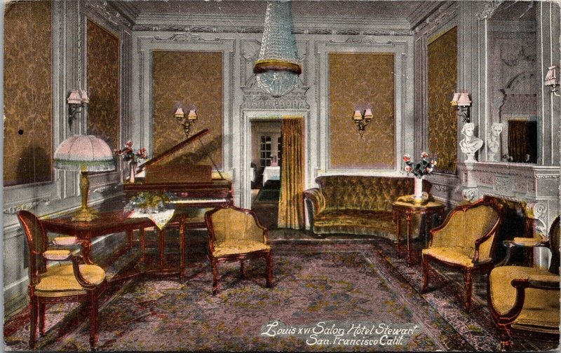 Three Postcards of Hotel Stewart in San Francisco, California~137152