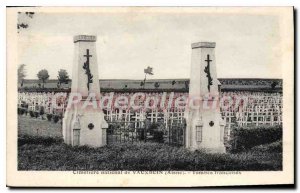 Postcard Old National Cemetery Tomb of Vauxbuin Aisne Francaises