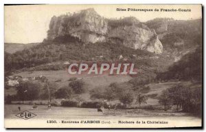 Old Postcard Environs d & # 39Arbois Rocks Chatelaine