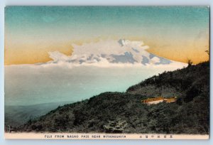 Hakone Japan Postcard Fuji From Nagao Pass Near Miyanoshita c1905 Antique