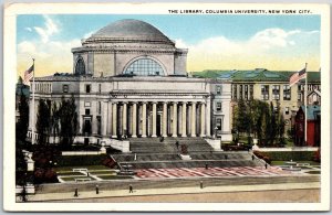 The Library Columbia University New York City NY Front Building Postcard