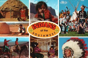 Postcard The Indians of the Southwest Typical Scene of its Cultures