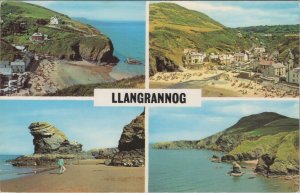 Wales Postcard - Llangrannog, Ceredigion - Carreg Bica, The Beach  RS33415 