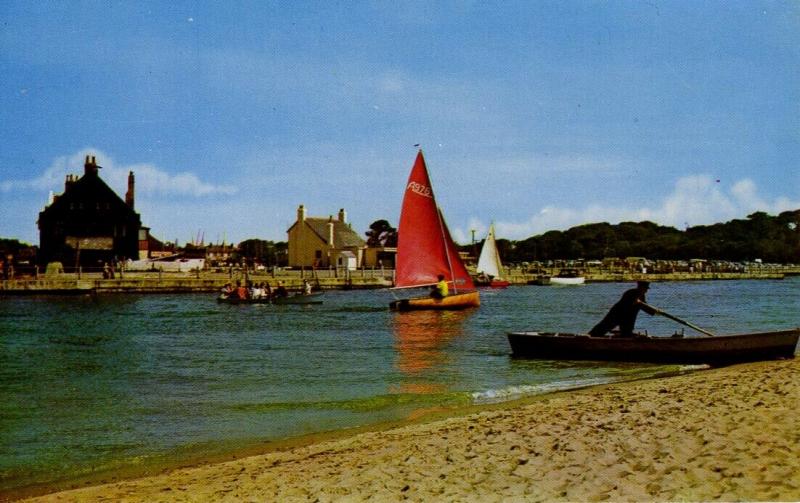 (an15) the Run Mudeford - Dorset Postcard