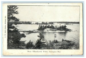 1906 Near Tomakawk Point Georgian Bay Canada Posted Antique Postcard 