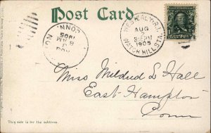 Watch Hill RI East Beach c1905 Postcard 