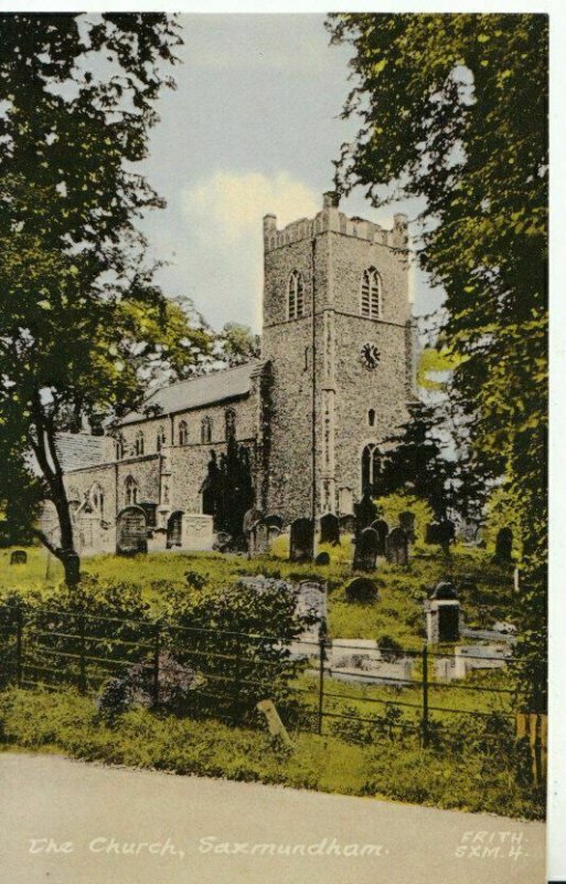Suffolk Postcard - The Church - Saxmundham - Ref 16748A