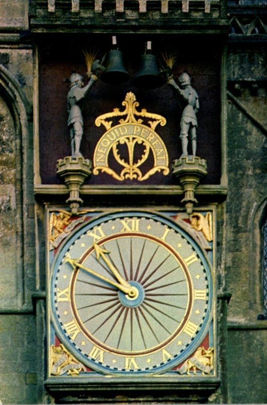 England Somerset Wells Cathedral The Clock