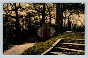 Mt Vernon VA, Old Tomb, Vintage Virginia c1912 Postcard 