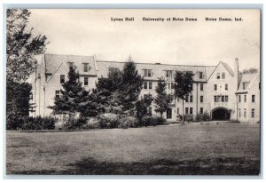 Lyons Hall University Of Notre Dame Building Campus Notre Dame IN Postcard 