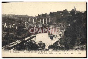 Old Postcard Dinan General View from Saut ane