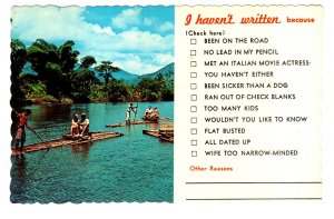 Rafting Party, Rio Grande River, Jamaica, Haven't Written Humour