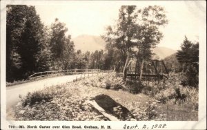Gorham New Hampshire NH Glen Road 1928 Shorey 799 Real Photo Postcard
